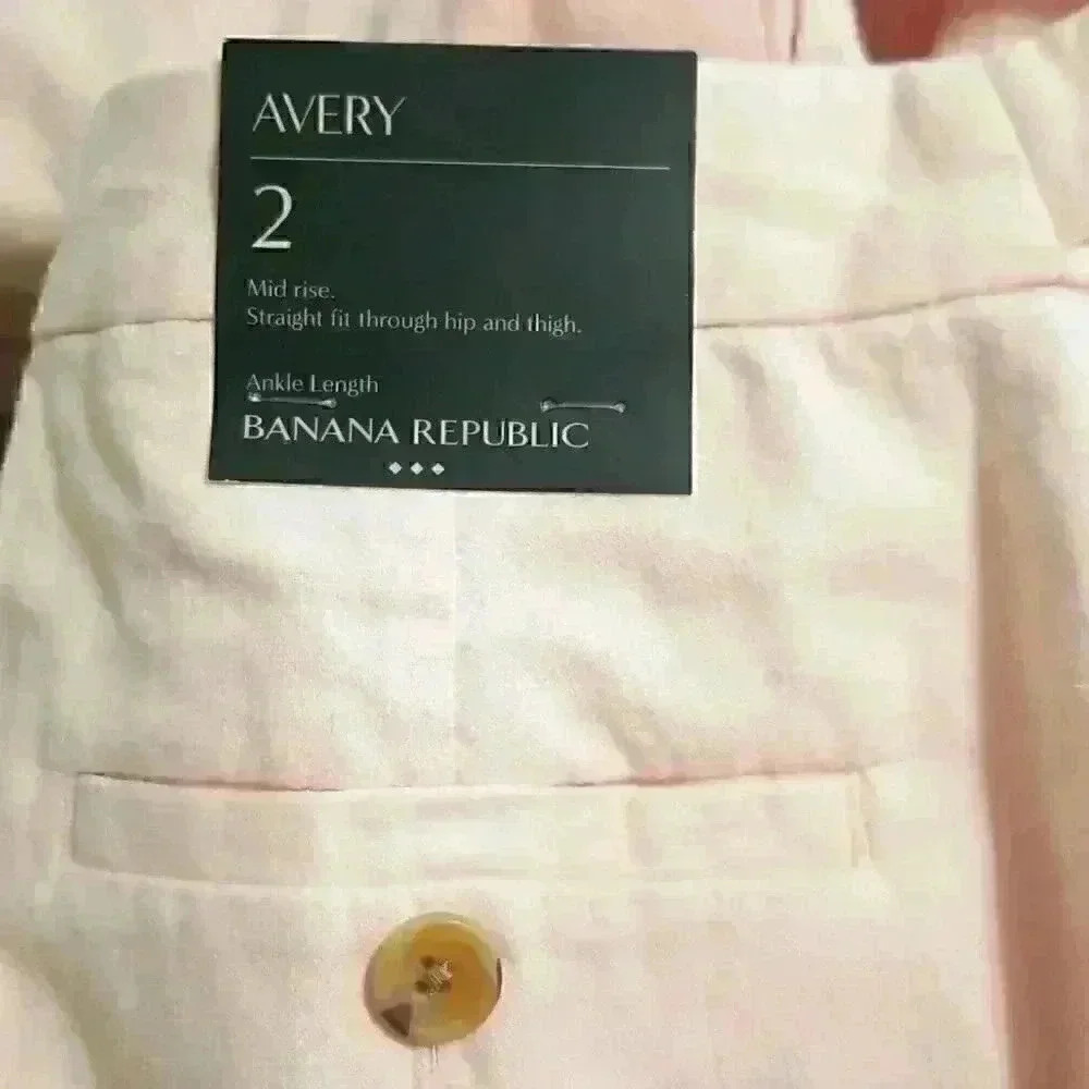 Banana Republic Avery Linen Blend Tailored  Pants - Picture 9 of 11